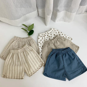 ハーフパンツ・ショートパンツ ベビー ルーズ ショートパンツ ストライプ チェック みずたま 無地【mh0000873】