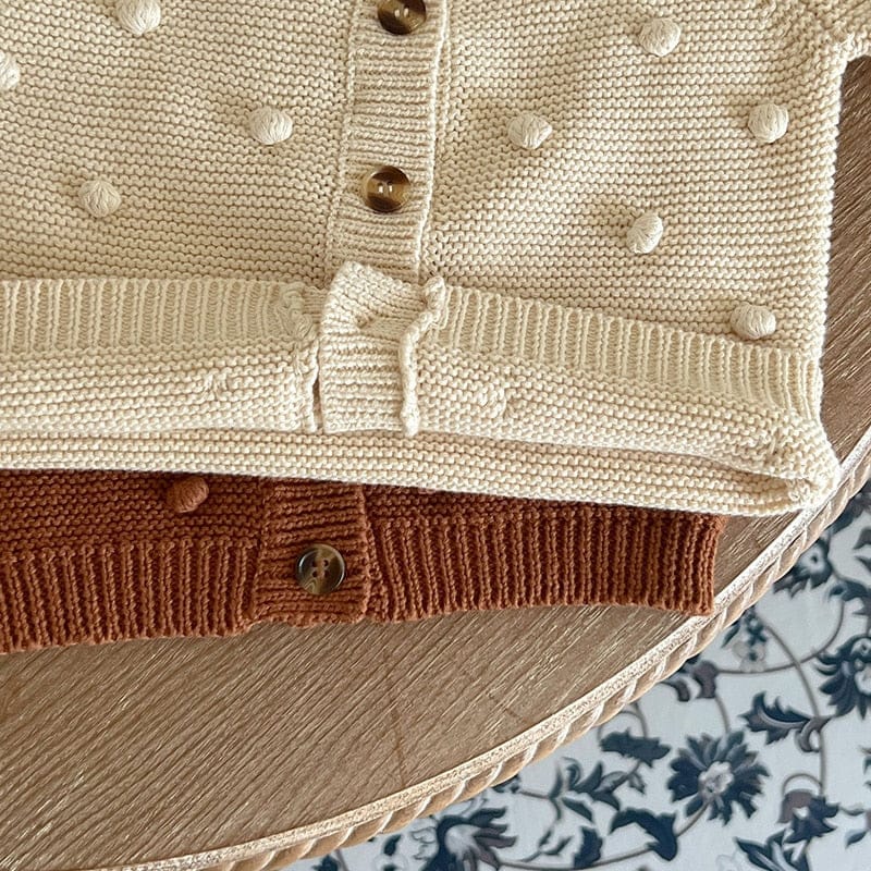 カーディガン・パーカー ベビー みずたま ニット カーディガン トップス【mh0000956】