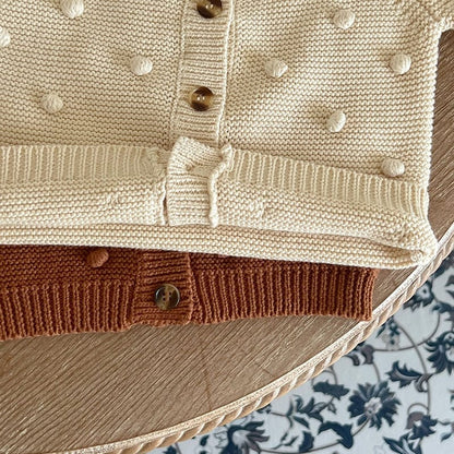 カーディガン・パーカー ベビー みずたま ニット カーディガン トップス【mh0000956】