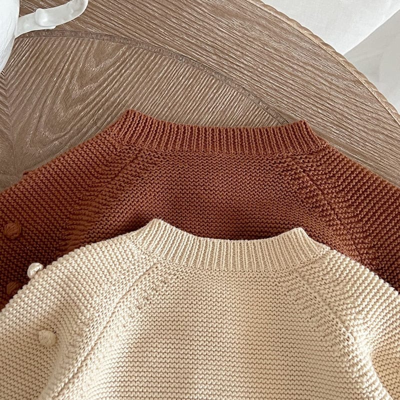 カーディガン・パーカー ベビー みずたま ニット カーディガン トップス【mh0000956】