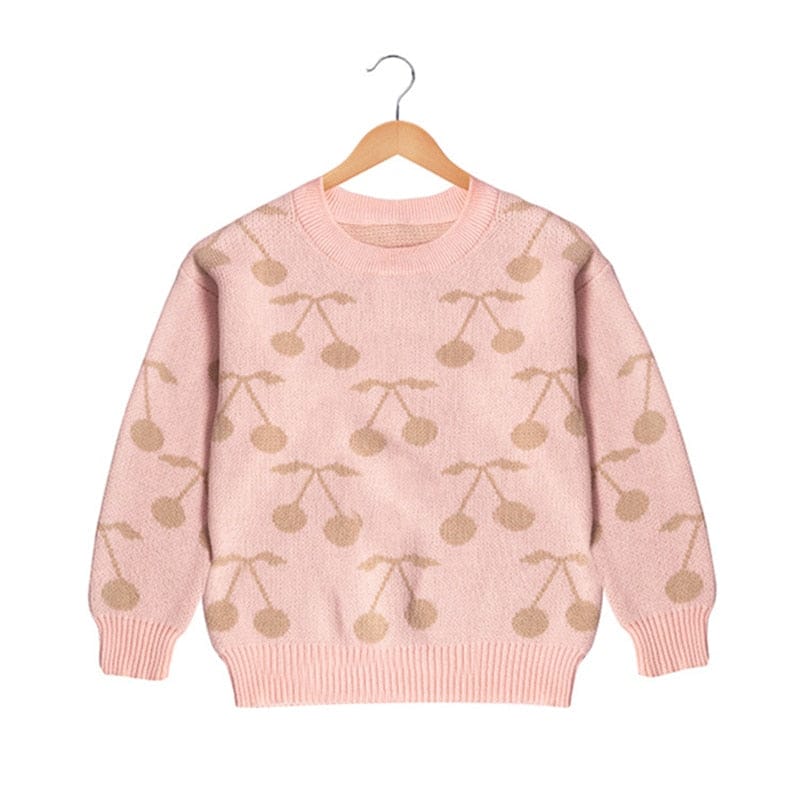 カーディガン・パーカー キッズ ニット チェリー さくらんぼ セーター トップス【mh0000994】