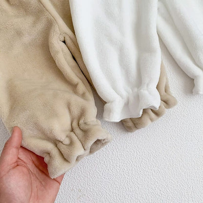 長袖パジャマ ベビー 長袖 パジャマ セット フリース レース フリル トップス パンツベビー 長袖 パジャマ セット フリース レース フリル トップス パンツ【mh0001041】