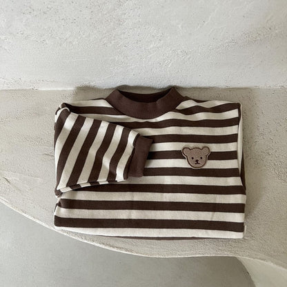 トレーナー・フーディ ベビー くま ベア 裏フリース 厚手 スウェット トレーナー【mh0001097】