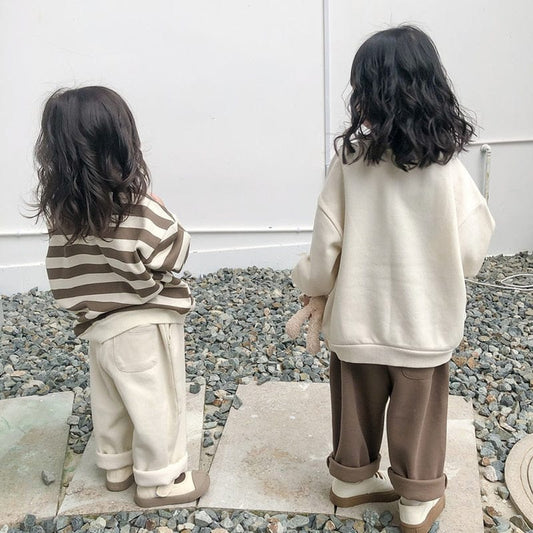 ロングパンツ・スウェットパンツ キッズ くま ベア ボーダー 無地 トップス パンツ【mh0001137】