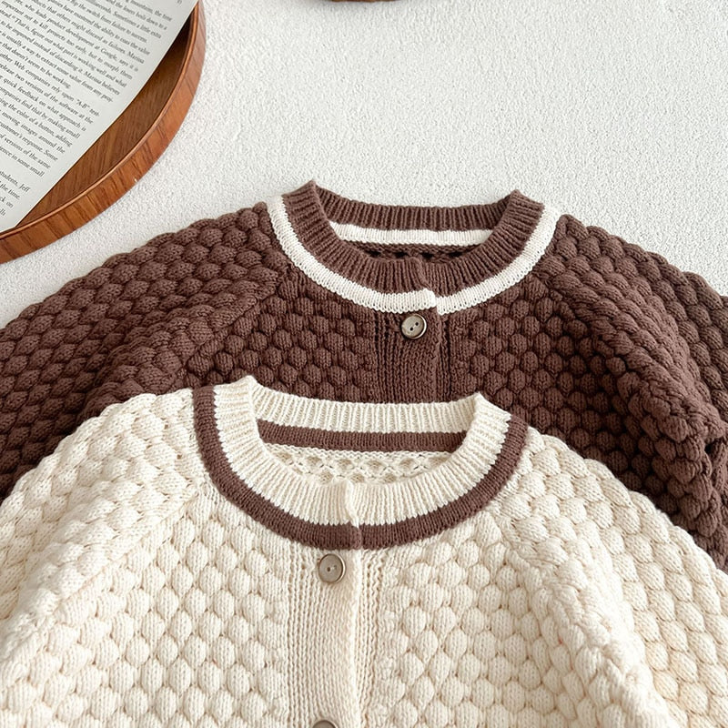 長袖ロンパース ベビー ニット 長袖 ジャンプスーツ ロンパース くま耳 帽子 セット【mh0001143】