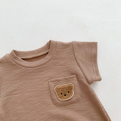 半袖ロンパース ベビー くま ベア 半袖 ロンパース【mh0001252】