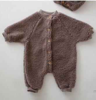 アウタージャンプスーツ ベビー くま 耳帽子 もこもこ ジャンプスーツ セット【mh0001265】