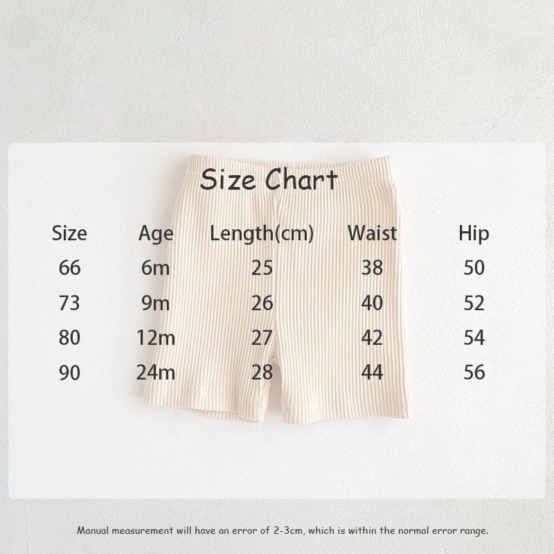 レギンスパンツ ベビー ボーダー 無地 ショート レギンスパンツ【mh0001357】