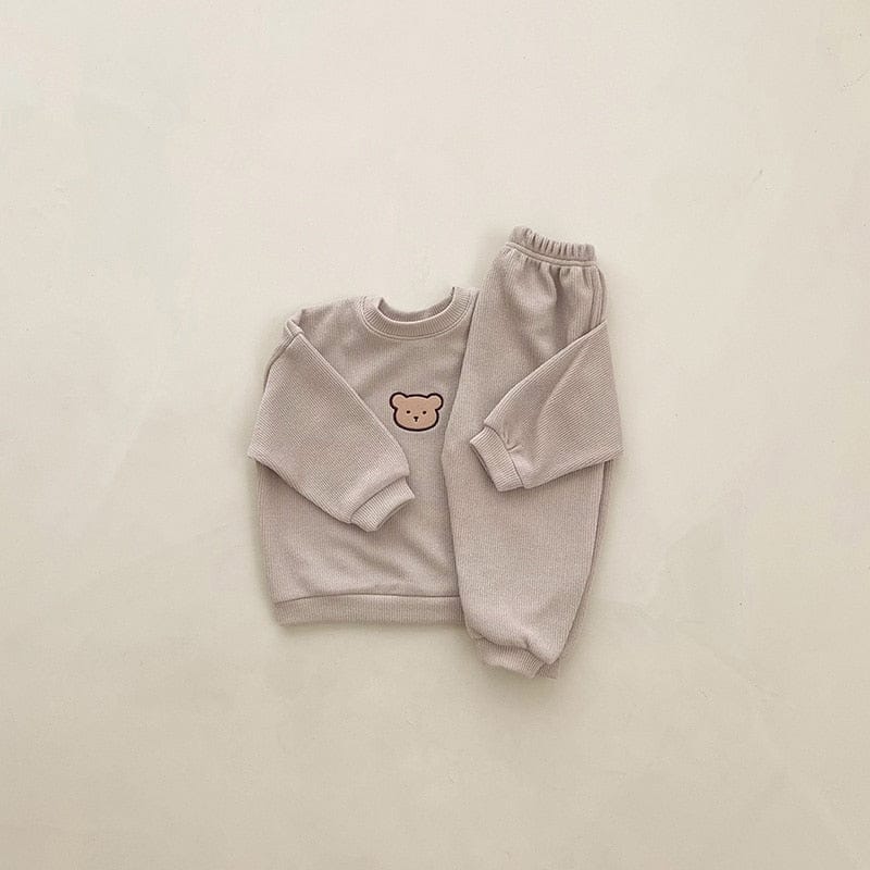 長袖セットアップ ベビー セットアップ くま ベア スウェット トレーナー パンツ【mh0001490】