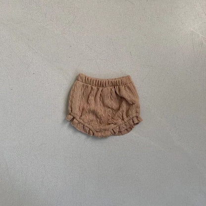 ブルマパンツ ベビー ワッフル フリル ブルマパンツ ショートパンツ【mh0001512】