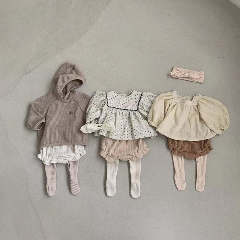 ブルマパンツ ベビー ワッフル フリル ブルマパンツ ショートパンツ【mh0001512】