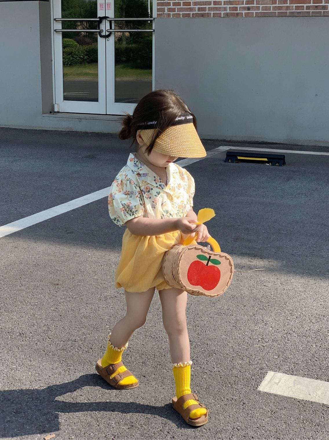 半袖セットアップ キッズ セットアップ フラワー 半袖 パフスリーブ ブラウス ショート バルーンパンツ【mh0001552】