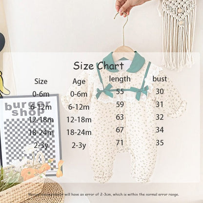 アウタージャンプスーツ ベビー レース フラワー フリル アウター ジャンプスーツ【mh0001665】