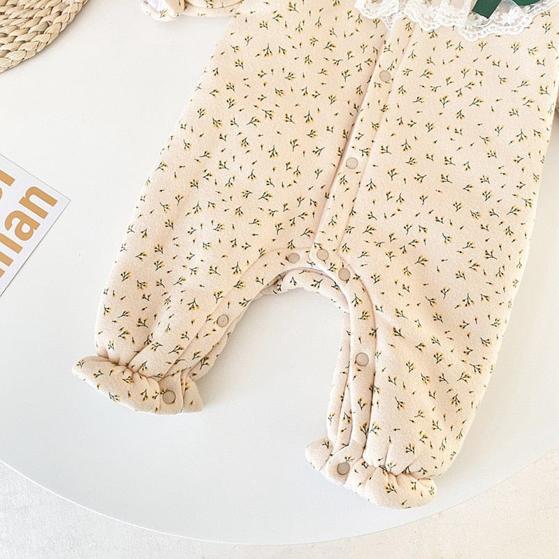 アウタージャンプスーツ ベビー レース フラワー フリル アウター ジャンプスーツ【mh0001665】