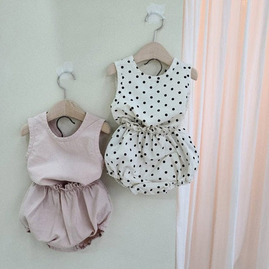 ノースリーブセットアップ ベビー セットアップ ノースリーブ トップス ブルマ【mh0002871】