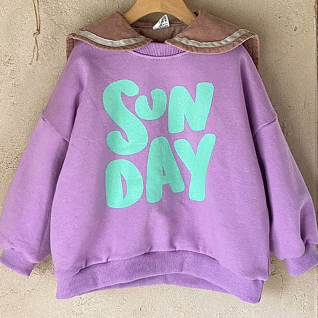 トレーナー・フーディ Purple Hoodie / 12M 80cm キッズ ロゴ トレーナー リンク ママ お揃い コーデ【mh0000347】