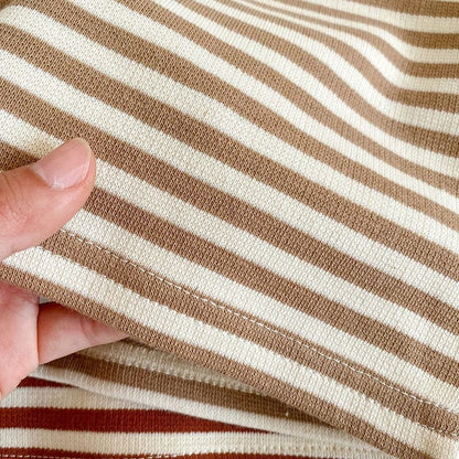 長袖セットアップ ベビー セットアップ くま 刺繍 コーデュロイ ロンパース ボーダー Tシャツ【mh0000184】