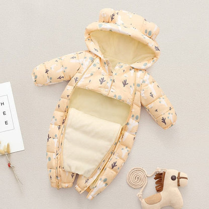 アウタージャンプスーツ Yellow / 66cm ベビー 裏フリース フーディ アウター ジャンプスーツ【mh0000897】