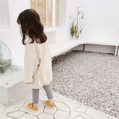 長袖Tシャツ キッズ にんじん ロング スウェットシャツ ワンピース