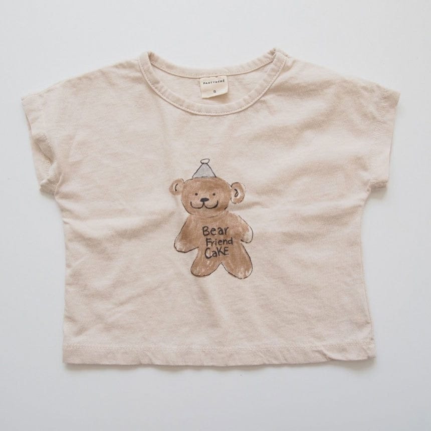 半袖Tシャツ Apricot t shirt / 6M/66cm ベビー くま ベア 半袖 ルーズ Tシャツ トップス ショートパンツ 5395A