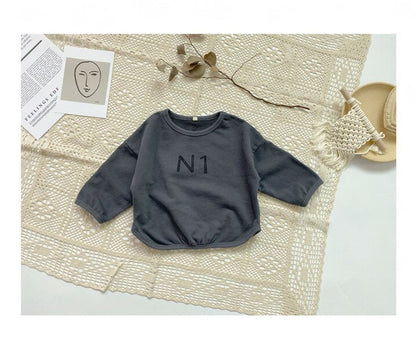 長袖Tシャツ Dark Gray / 3T 90cm / 取り寄せ（7〜35日） キッズ ロゴ 長袖 Tシャツ トップス