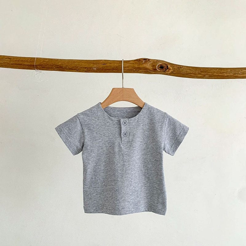 半袖Tシャツ grey tee / 6M/66cm ベビー くま ベア ワッフル サスペンダー ロンパース 半袖 Tシャツ【mh0001951】