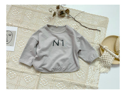 長袖Tシャツ Light Gray / 3T 90cm / 取り寄せ（7〜35日） キッズ ロゴ 長袖 Tシャツ トップス