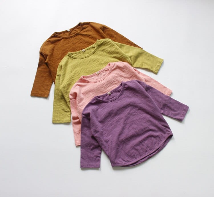 長袖Tシャツ キッズ シンプル 長袖 Tシャツ