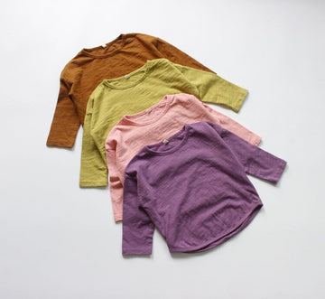 長袖Tシャツ キッズ シンプル 長袖 Tシャツ