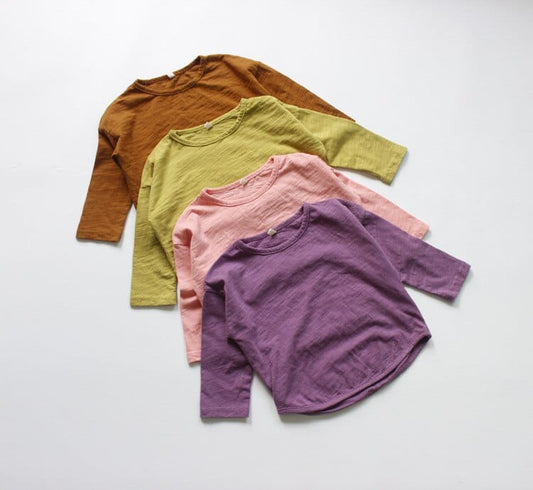長袖Tシャツ キッズ シンプル 長袖 Tシャツ