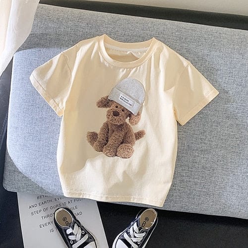 半袖Tシャツ キッズ アニマル ニット帽 Tシャツ【mh0000052】