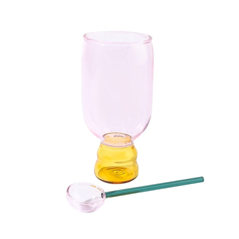 コップ・グラス・マグ Pink Set カクテル グラス セット マグ ティー スプーン バー ガラス コップ カップ ギフト【mh0000922】