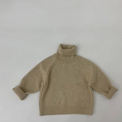 ニット・セーター Beige / 80cm キッズ ニット タートルネック セーター カットソー【mh0001452】