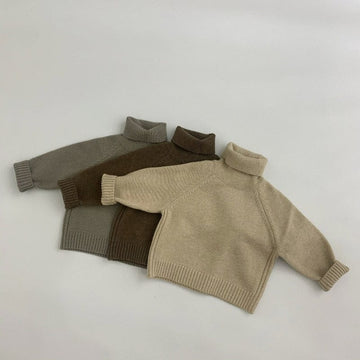 ニット・セーター キッズ ニット シンプル タートルネック セーター トップス【mh0000157】