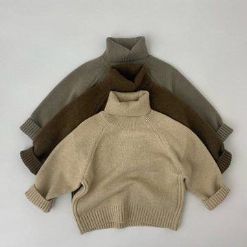 ニット・セーター キッズ ニット シンプル タートルネック セーター トップス【mh0000157】