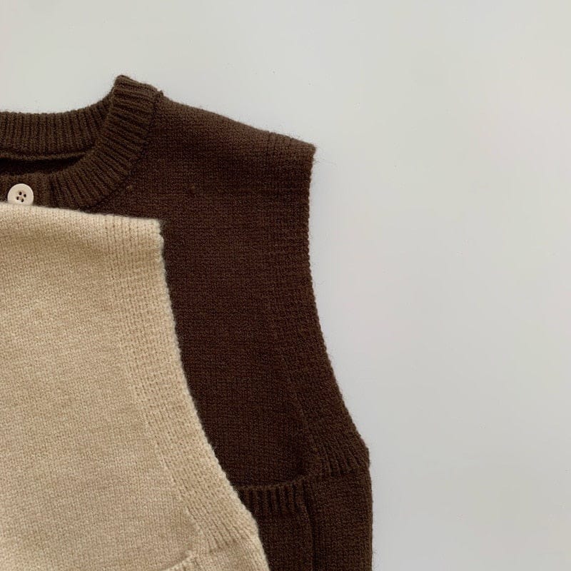 ベスト キッズ ニット 前あき ベスト【mh0000608】