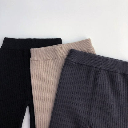 レギンスパンツ キッズ ニット パッチワーク レギンス パンツ【mh0001048】