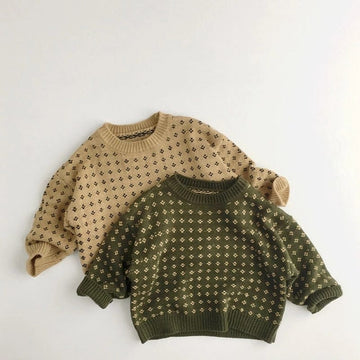 ニット・セーター キッズ フラワー ニット セーター トップス【mh0001335】