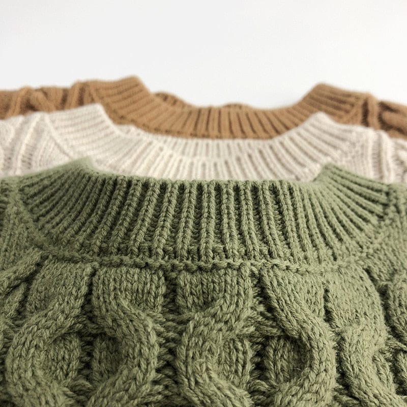 ニット・セーター キッズ ニット ケーブル編み アランニット セーター【mh0001479】