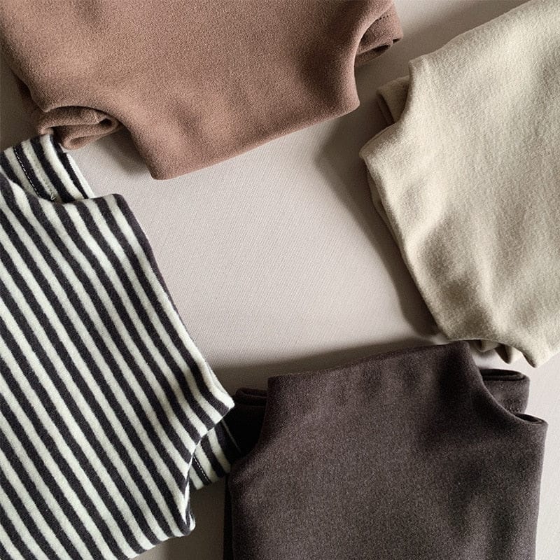 長袖Tシャツ キッズ ボトルネック ハイネック カットソー 長袖 Tシャツ【mh0001074】