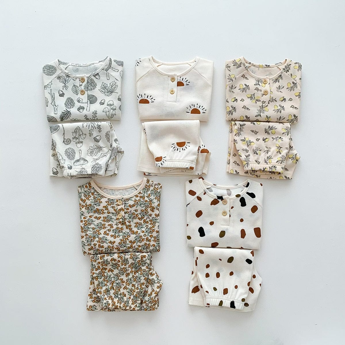 半袖パジャマ キッズ 半袖 プリント セットアップ パジャマ Tシャツ ショートパンツ フラワー レモン