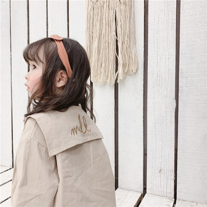 -キッズ セーラーカラー 刺繍 ブラウス【mh0000028】 - mamahalo shop - 長袖シャツ・ブラウス -  べビー服 - 子供服 - 男の子 - 女の子