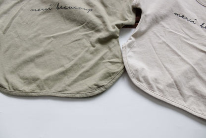 -キッズ レタープリント バットスリーブ Tシャツ【mh0000020】 - mamahalo shop - 半袖Tシャツ -  べビー服 - 子供服 - 男の子 - 女の子