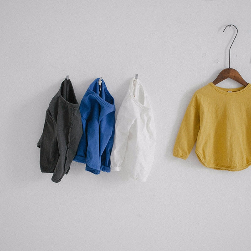 -キッズ ロングスリーブシャツ 韓国スタイル ルーズトップス【mh0000026】 - mamahalo shop - 長袖Tシャツ -  べビー服 - 子供服 - 男の子 - 女の子