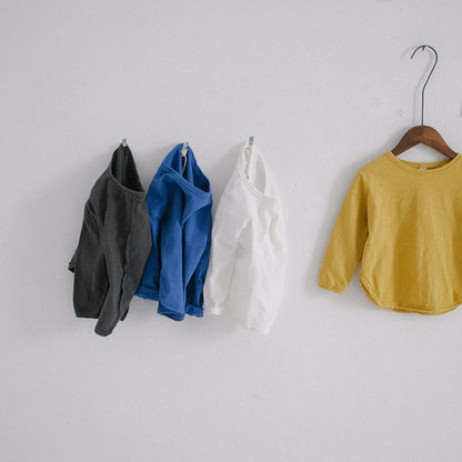 -キッズ ロングスリーブシャツ 韓国スタイル ルーズトップス【mh0000026】 - mamahalo shop - 長袖Tシャツ -  べビー服 - 子供服 - 男の子 - 女の子