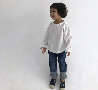 -キッズ ロングスリーブシャツ 韓国スタイル ルーズトップス【mh0000026】 - mamahalo shop - 長袖Tシャツ -  べビー服 - 子供服 - 男の子 - 女の子
