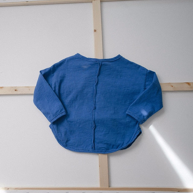 -キッズ ロングスリーブシャツ 韓国スタイル ルーズトップス【mh0000026】 - mamahalo shop - 長袖Tシャツ -  べビー服 - 子供服 - 男の子 - 女の子