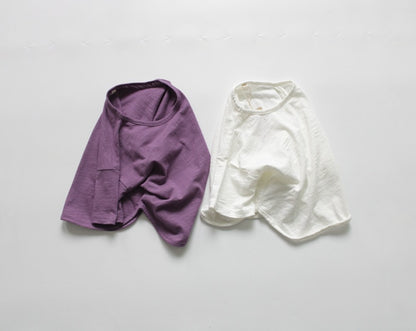 -キッズ ルースコットン Tシャツ ピュアカラー 半袖 トップス【mh0000016】 - mamahalo shop - 半袖Tシャツ -  べビー服 - 子供服 - 男の子 - 女の子