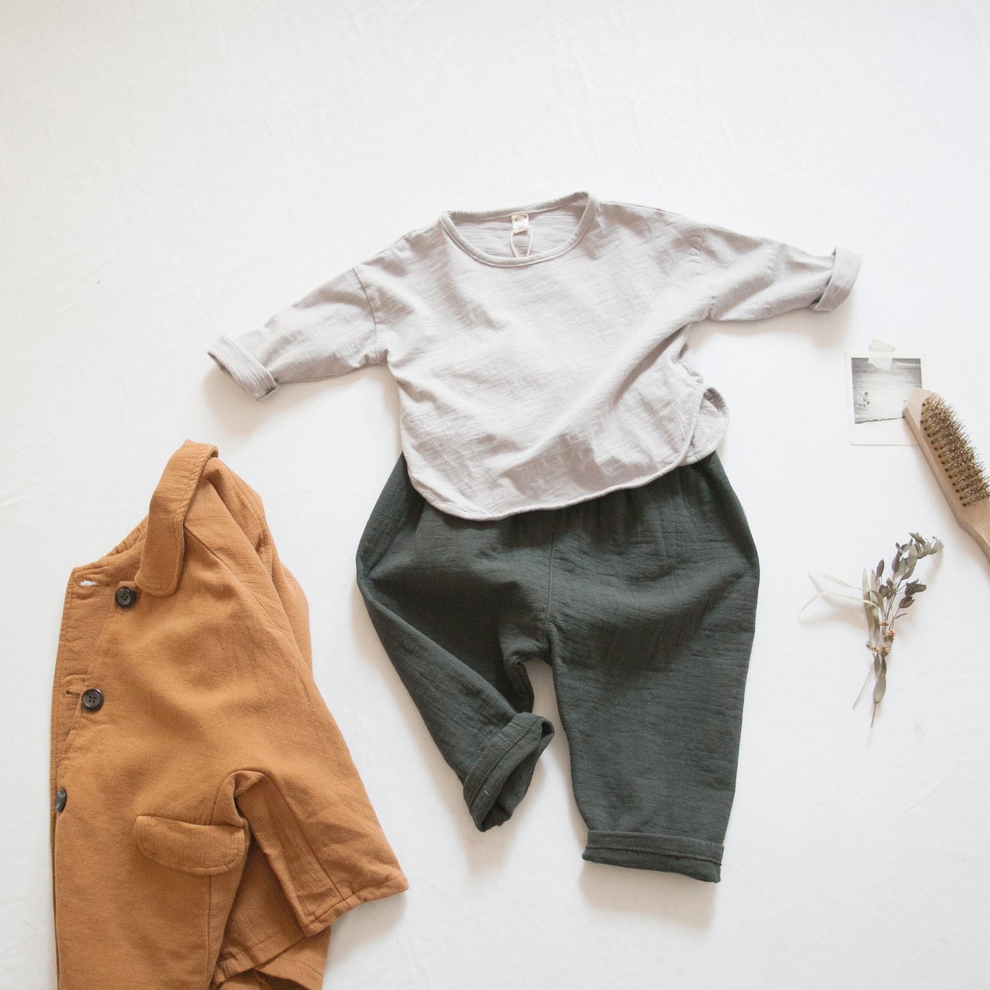 -キッズ ルースコットン 長袖 Tシャツ【mh0000015】 - mamahalo shop - 長袖Tシャツ -  べビー服 - 子供服 - 男の子 - 女の子