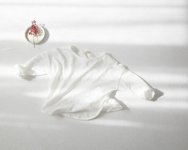 -キッズ ルースコットン 長袖 Tシャツ【mh0000015】 - mamahalo shop - 長袖Tシャツ -  べビー服 - 子供服 - 男の子 - 女の子